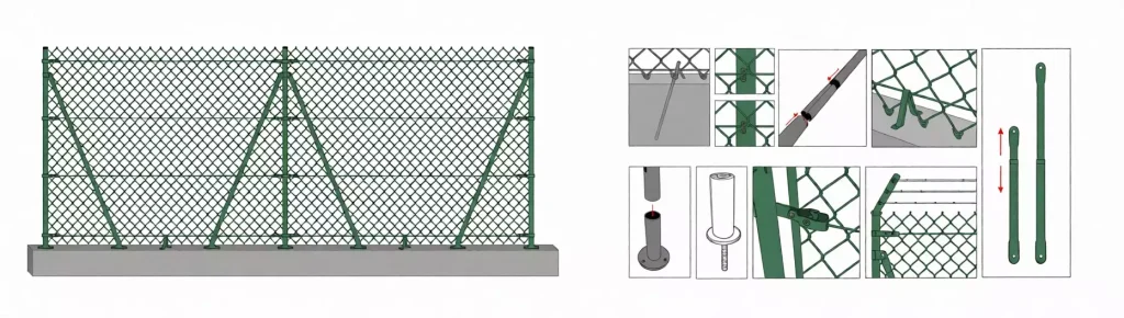 Postes redondos SETO GARDEN